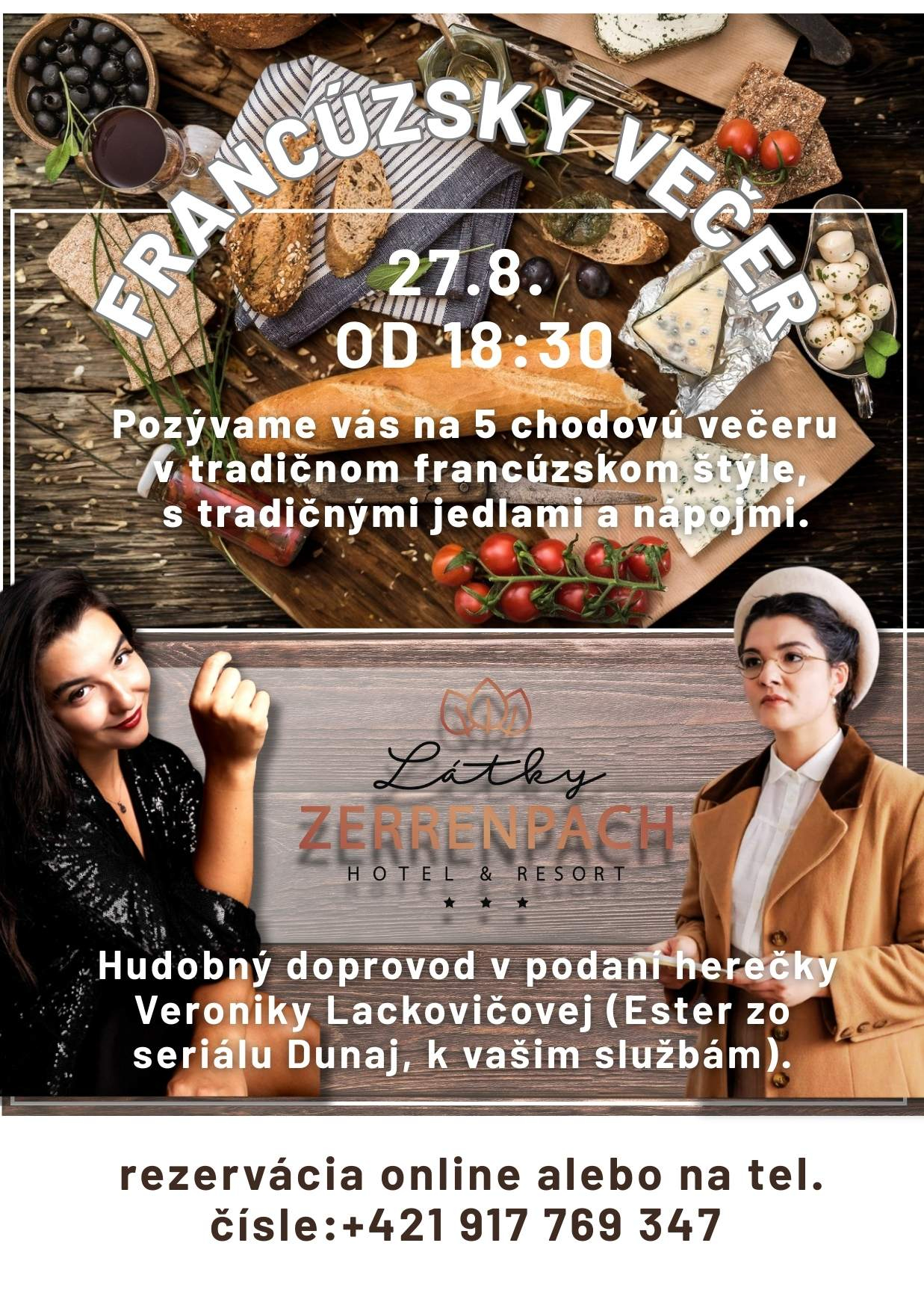 Francúzsky večer v hoteli Zerrenpach