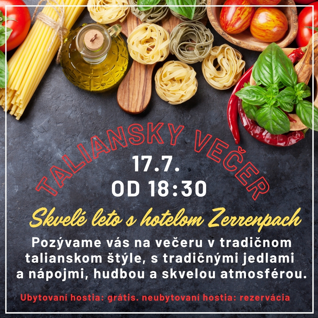 Taliansky večer - dospelá osoba