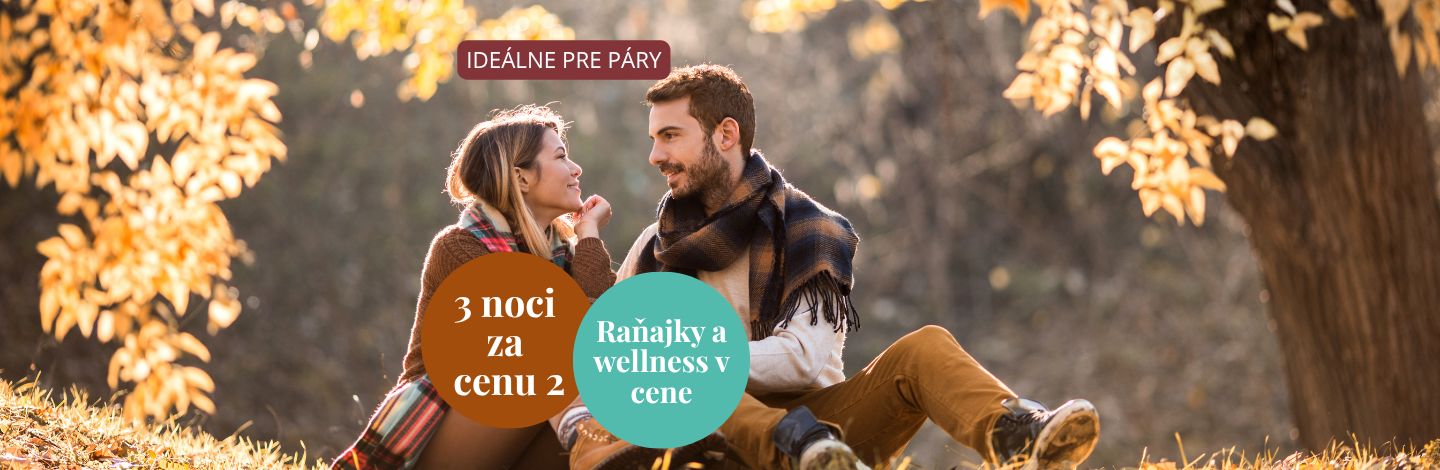 Wellness romantika pre dvoch 3 noci za cenu 2