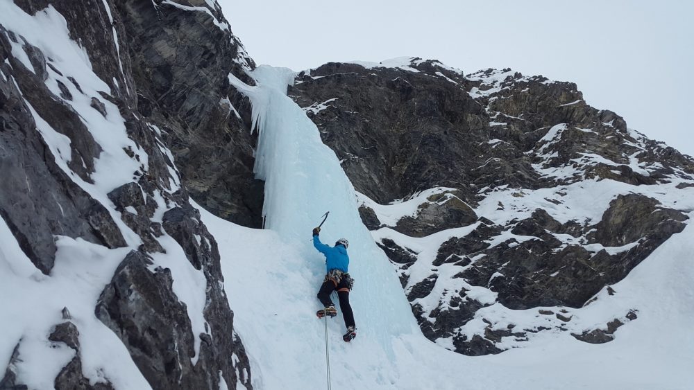 Icefall climbing