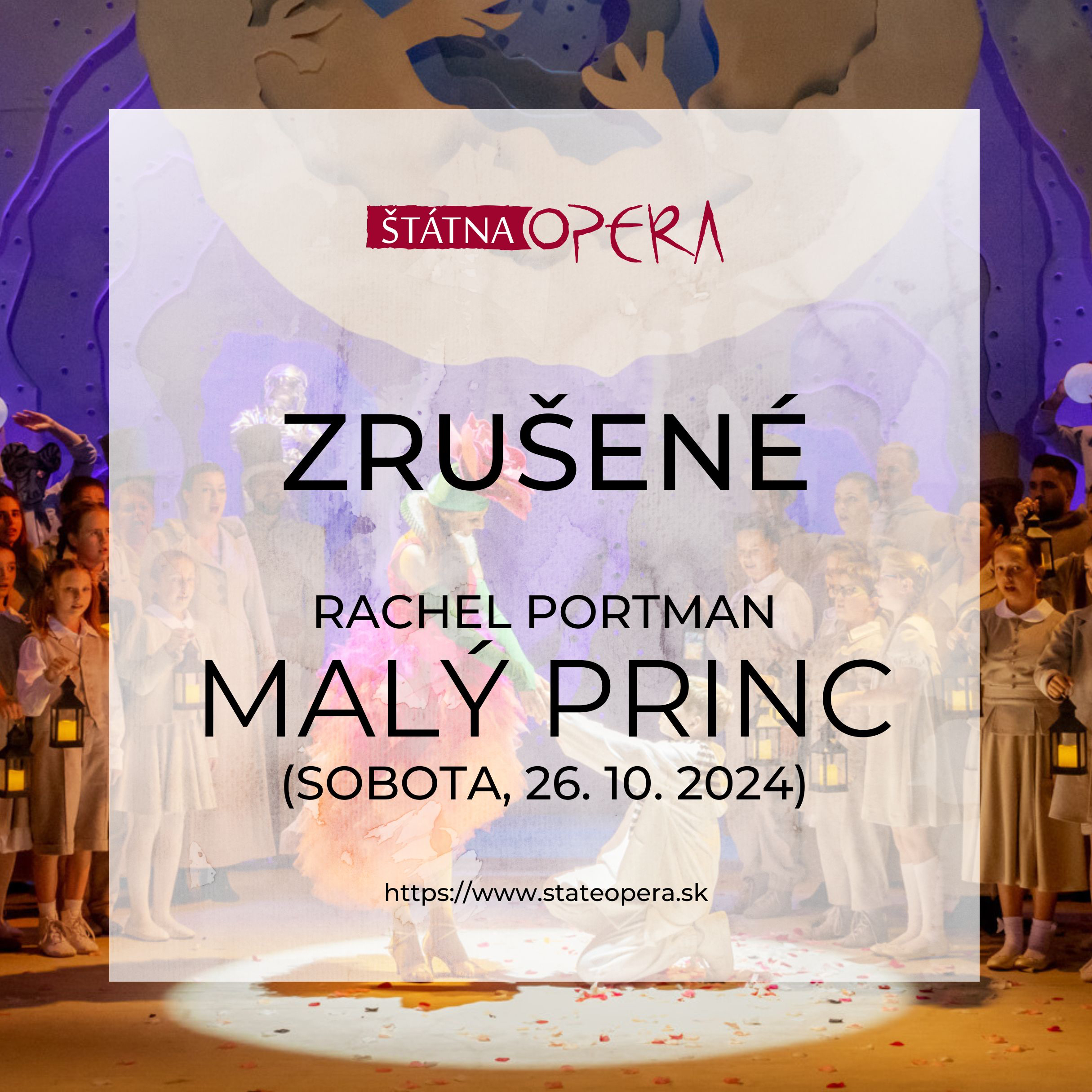 Zrušené predstavenie Malý princ (26.10.) Zrušené predstavenie Malý princ (26.10.)